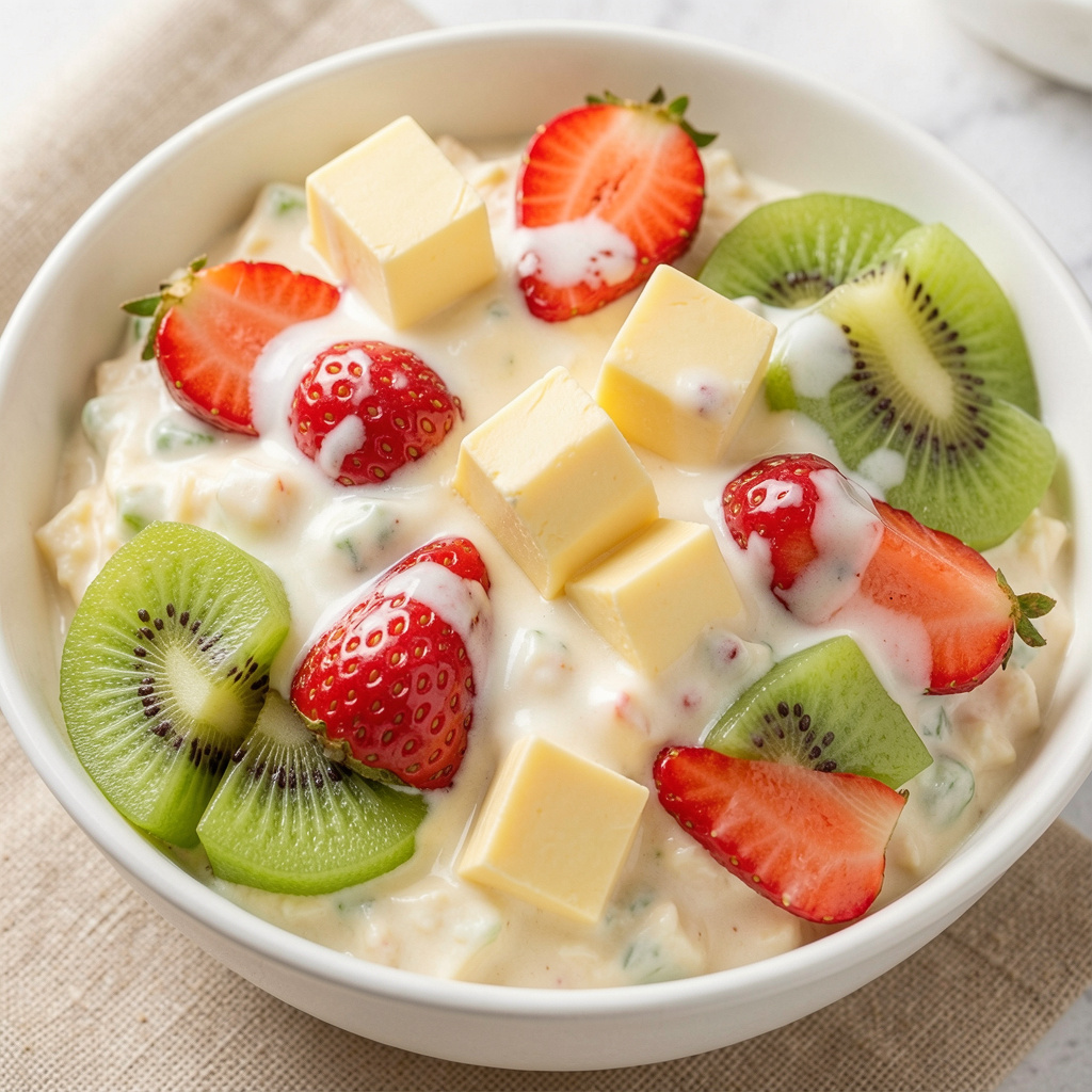 magnific salad buah creamy berwarn poos4lzehw